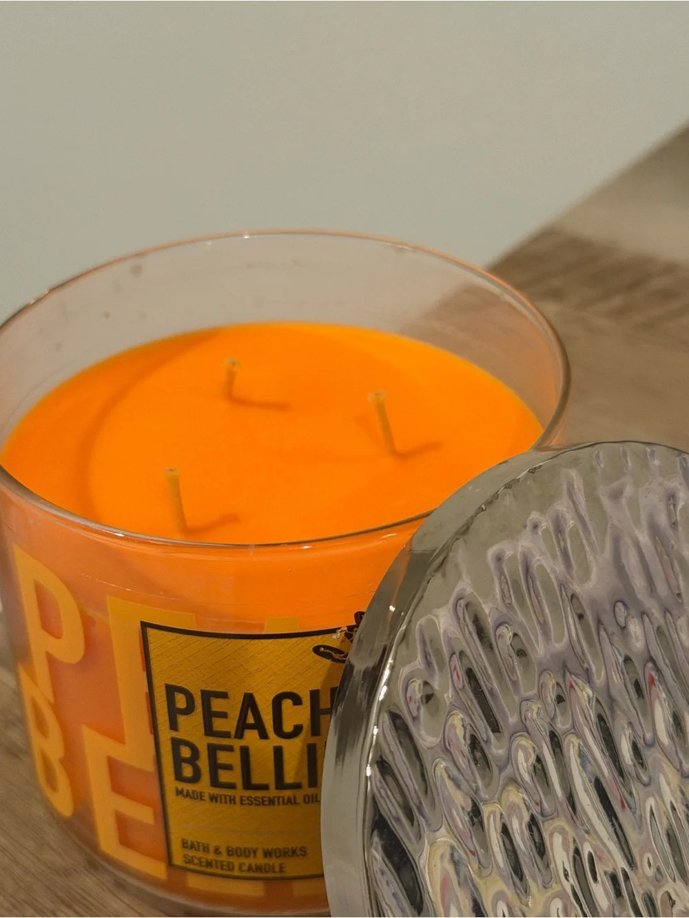 Bath & Body Works Peach Bellini 3 Wick Candle